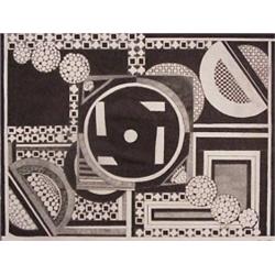 Anthony Veit Belfils (20th Century) American, DIELOSGENAL - DOSS THIS SAY ANYTHING, ink drawing...