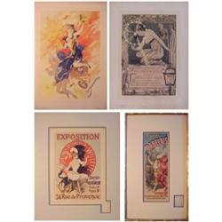 Jules Cheret (1836-1932) French, LA MUSIQUE (B.61-MA197); EXPOSITION DE TABLEAUX ET DESSINS DE...