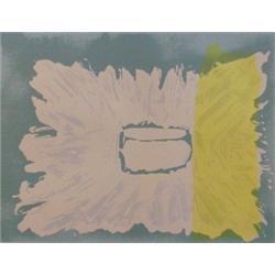 Dan Christensen (b. 1942) American, Kansas City,  YELLOW, color screenprint,