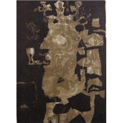 Antonio Clave (b. 1913) Spanish, LE FUMAR ROI, 1950's, color lithograph, signed in pencil, from...