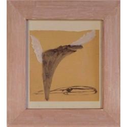 Contemporary School, UNTITLED, acrylic painting on paper, 12 x 12", framed with glass, (possibl...