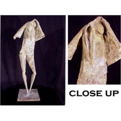 Robert Cremean (b. 1932) American, MAN WITH CAPE, wood, wire and composite material sculpture,...