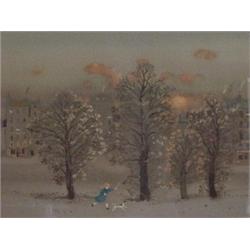 Michel Delacroix (b. 1933) French, CERCEAU DES REVES, color lithograph, signed in pencil, from...