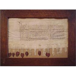 Historical Document: Lord Cromwell, Duke of Norfolk, and others, Suffolk, (1443), a twenty-one...