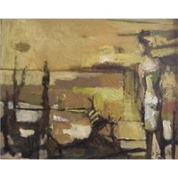 D. Duder (1887-1964) American, UNTITLED, 1961, oil painting on canvas, 15 1/2 x 19 1/2", signed...