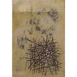Jules Engel (1915-2003) American, PLAYGROUND, 1957, watercolor paper, 28 1/2 x 19 1/2", signed...