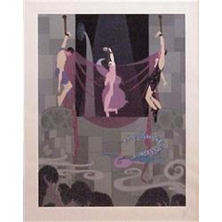 Erte (1892-1990) French, CHAST SUZANNE, color screenprint, signed in pencil, artist's proof, im...