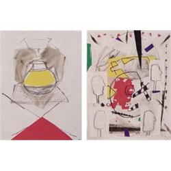 Isabel Field (20th Century) American (two), SCATTERED; ARLENE & JERRY'S COFFEE POT, two, each a...