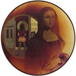 Mike Francis (20th Century) European, MONA THROUGH THE LOOKING GLASS, 1974, oil and acrylic pai...