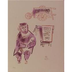 William Gropper (1897-1997) American, UNTITLED, color lithograph, signed in pencil, from the nu...
