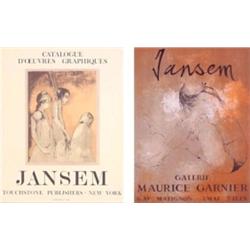 Jean Leon Jansem (b. 1920) French/Armenian (two), JANSEM, c. 1970, color lithograph poster, 26...