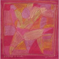 Carol Brennan Jaworski (b. 1940) Californian, A WORLD OF BACH, 1997, acrylic painting on canvas...