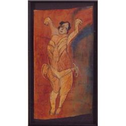 Carol Brennan Jaworski (b. 1940) Californian, I MUST NEVER, 1996, acrylic and color pastel on p...