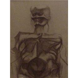 Rico LeBrun (1900-1964) American, THE ESSENSE OF MAN, color pastel on paper, 24 x 18", signed a...