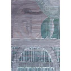 Kryzanow Lesski (b. 1945) French, UNTITLED, 1984, gouache on paper, 43 x 29", signed and dated...