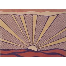 Roy Lichtenstein (1923-1997) American, SUNRISE (C.11.7), 1965, color offset lithograph, signed...