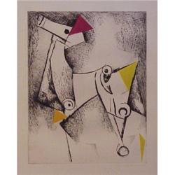 Marino Marini (1901-1980) Italian, GEOMETRIA (G.A126), 1971, aquatint etching, signed in pencil...