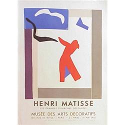 after Henri Matisse (1869-1954) French, MUSEE DES ARTS DECORATIFS, 1961, color lithograph poste...