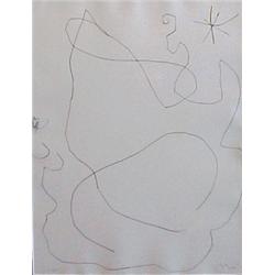 Joan Miro (1893-1983) Spanish, JOURNAL D'UN GRAVURE series (C.200), 1975, etching, signed in pe...