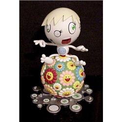 Takashi Murakami (b. 1963) Japanese/American, MR. WINK, plastic multiple sculpture, 10" tall wi...