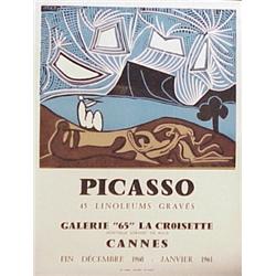 after Pablo Picasso (1881-1973) Spanish, PICASSO 45 LINOCUTS (C. 240A), 1960, color letter pres...