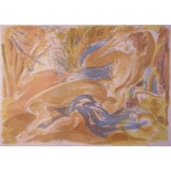 Andre Planson (1898-1981) French, NUDE, color lithograph, signed in pencil, from the numbered e...