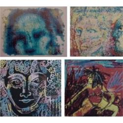 Robin Ryan (20th Century) American (four), DIGITAL PORTRAITS AND IMAGES, set of four color digi...