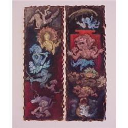Shasi Shah (20th Century) (two), DIETIES AND MYSTICAL BEASTS I & II, two, each an acrylic paint...
