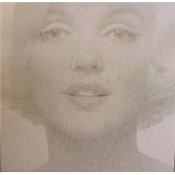 Bert Stern (20th Century) American, MARILYN MONROE (White on Gold), screenprint, signed in pen,...