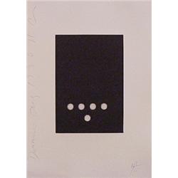 Donald Sultan (b. 1951) American, DOMINOES, 1990, aquatint etching, signed in pencil, from the...