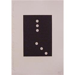 Donald Sultan (b. 1951) American, DOMINOES, 1990, aquatint etching, signed in pencil, from the...
