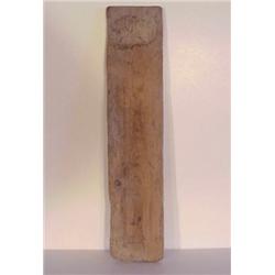 Attributed Cheng Tsai Tung (b. 1953) Taiwan, PLANK, raw wood plank with inscriptions and a draw...