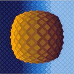 Victor Vasarely (1908-1997) Hungarian, KOSKOTA, color screenprint, signed in pencil, the number...
