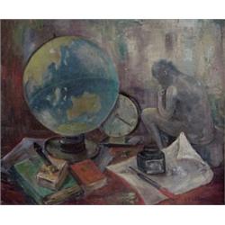 E. S. Watson (20th Century) American, STILL LIFE, oil painting on canvas, 20 x 24", signed lowe...