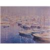 Image 1 : Yuen (20th Century) Pilipino, BOAT SCENE, color print, signed in pencil, from the numbered edit...