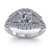 Image 4 : 1.50 CTW Solitaire Certified VS/SI Diamond Ring 14K White Gold - REF-232A2X - 38547