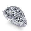 Image 5 : 1.50 CTW Solitaire Certified VS/SI Diamond Ring 14K White Gold - REF-232A2X - 38547