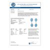 Image 3 : 10.10 CTW Blue Topaz & Diamond Earrings 14K White Gold - REF-47Y6K - 10155