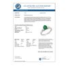 Image 2 : 1.20 CTW Emerald & Diamond Ring 14K White Gold - REF-43H6A - 11775