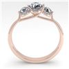 Image 2 : 1 CTW Past Present Future Certified VS/SI Diamond Ring Martini 14K Rose Gold - REF-110M4H - 38343