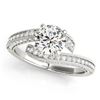 Image 2 : 2 CTW Certified VS/SI Diamond Bypass Solitaire Ring 18K White Gold - REF-525H6A - 27777