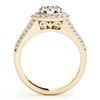 Image 2 : 1.7 CTW Certified VS/SI Diamond Solitaire Halo Ring 18K Yellow Gold - REF-416X4T - 26720