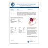 Image 2 : 1.70 CTW Ruby & Diamond Ring 14K White Gold - REF-22Y9K - 13958
