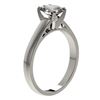 Image 4 : 1.25 CTW Certified VS/SI Quality Oval Diamond Solitaire Ring 10K White Gold - REF-372W3F - 33010