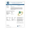 Image 2 : 0.96 CTW Emerald & Diamond Ring 10K Yellow Gold - REF-32X2T - 13560