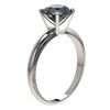 Image 4 : 2 CTW Certified Intense Blue SI Diamond Solitaire Engagement Ring 10K White Gold - REF-417W6F - 3293