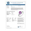 Image 2 : 1.05 CTW Amethyst & Diamond Ring 18K White Gold - REF-26M2H - 12303