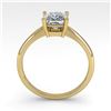 Image 4 : 1 CTW Princess Cut VS/SI Diamond Engagement Designer Ring 18K Yellow Gold - REF-282X2T - 32416