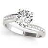 Image 2 : 1.15 CTW Certified VS/SI Diamond Bypass Solitaire Ring 18K White Gold - REF-363H5A - 27678