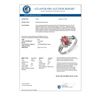 Image 2 : 0.79 CTW Pink Tourmaline & Diamond Ring 10K White Gold - REF-20W8F - 11423